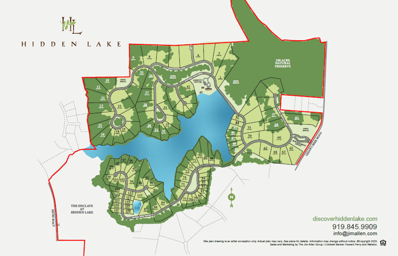 Hidden Lake New Homes For Sale in Youngsville NC